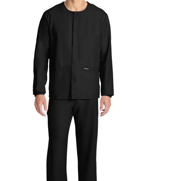 Unisex Snap Front Warm Up Jacket Thumbnail