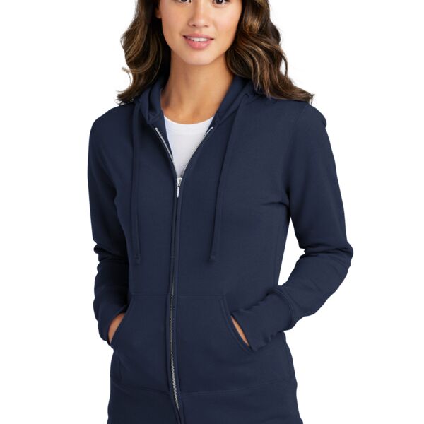 Ladies Classic Full Zip Hooded Sweatshirt Thumbnail